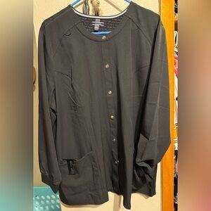 Elle Black Lightweight Scrub jacket